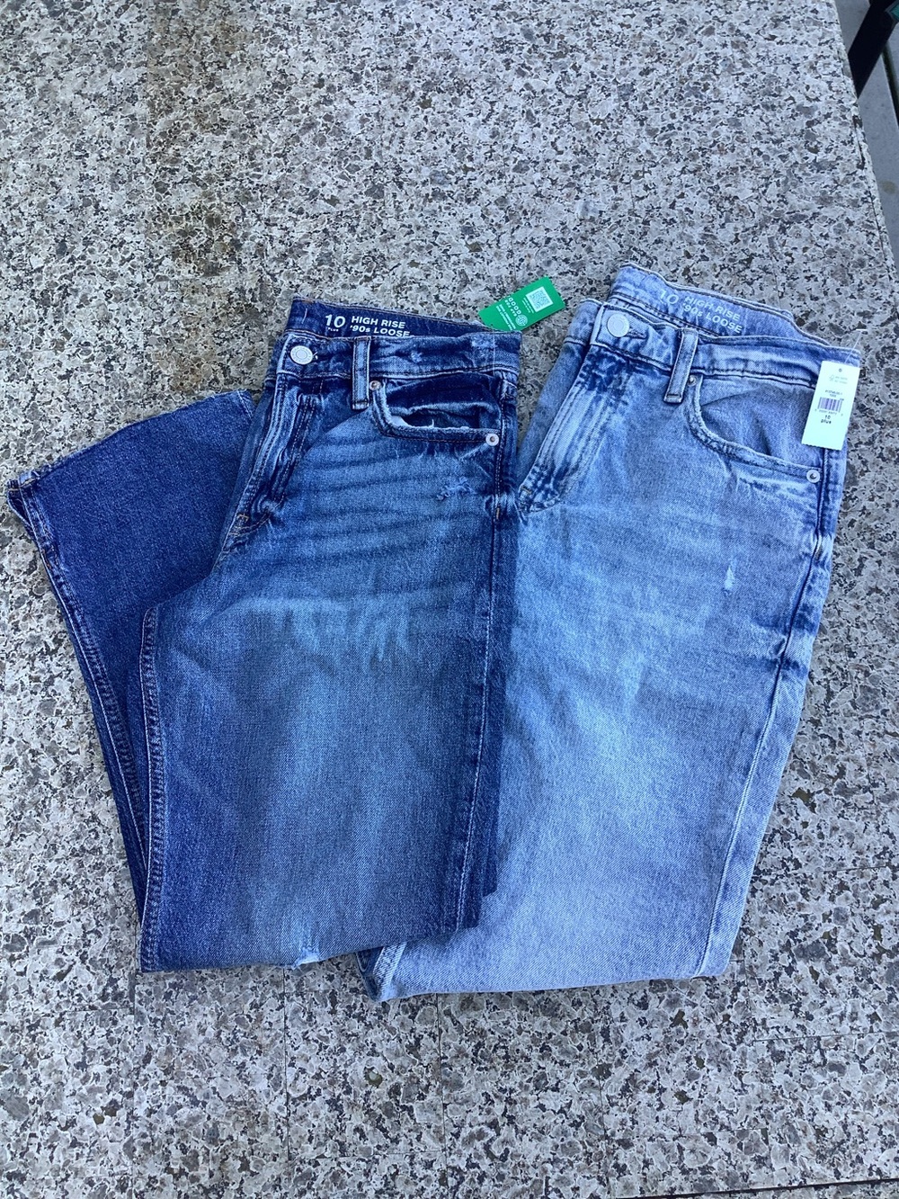 Gap KIDS High Rise 90’s Loose Jeans - 2 pairs - 10 plus